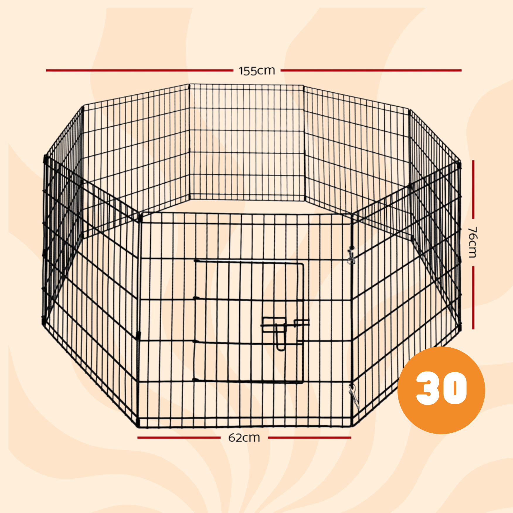 PupGuard™ 8 Panel Playpen