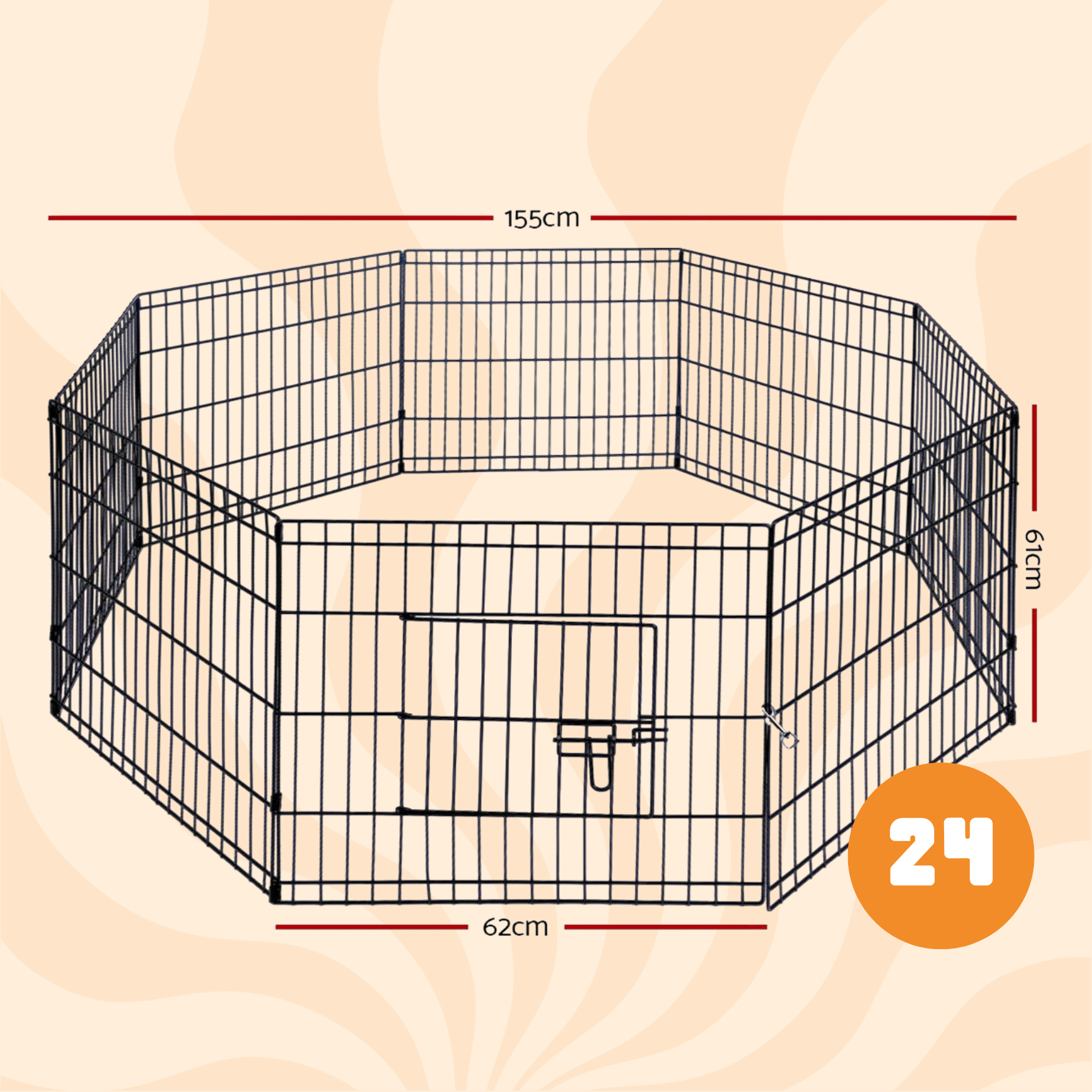 PupGuard™ 8 Panel Playpen
