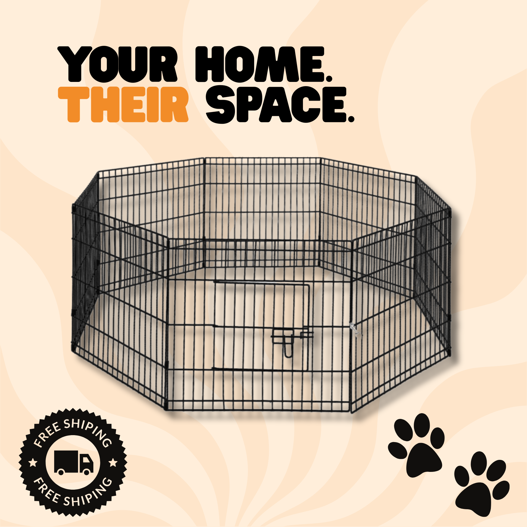 PupGuard™ 8 Panel Playpen