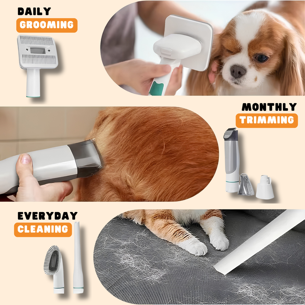 PupVac Pro™ 7-in-1 Grooming Kit