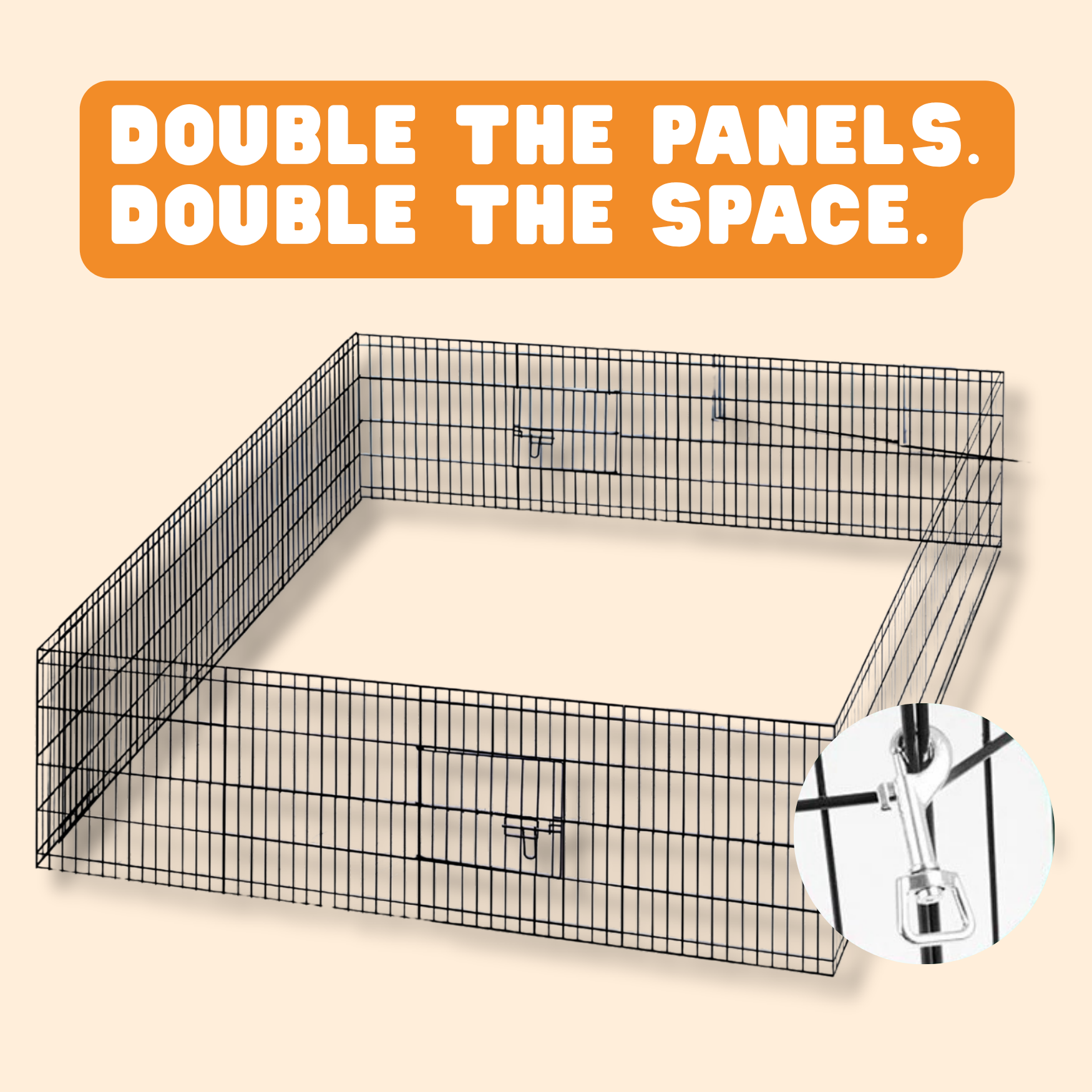 PupGuard™ 8 Panel Playpen