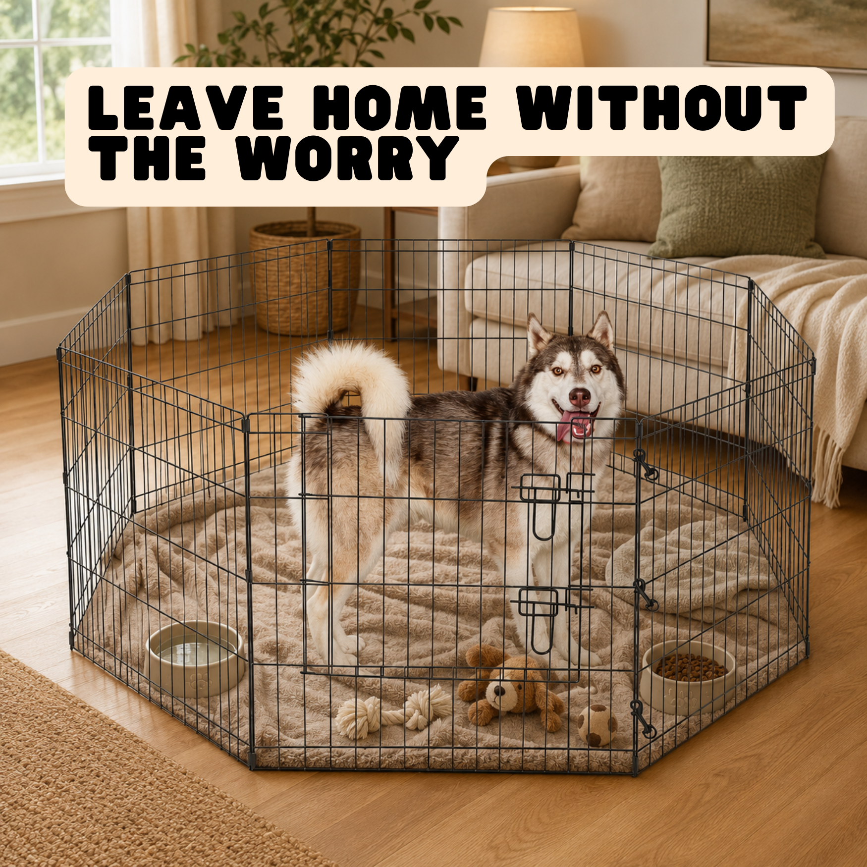 PupGuard™ 8 Panel Playpen