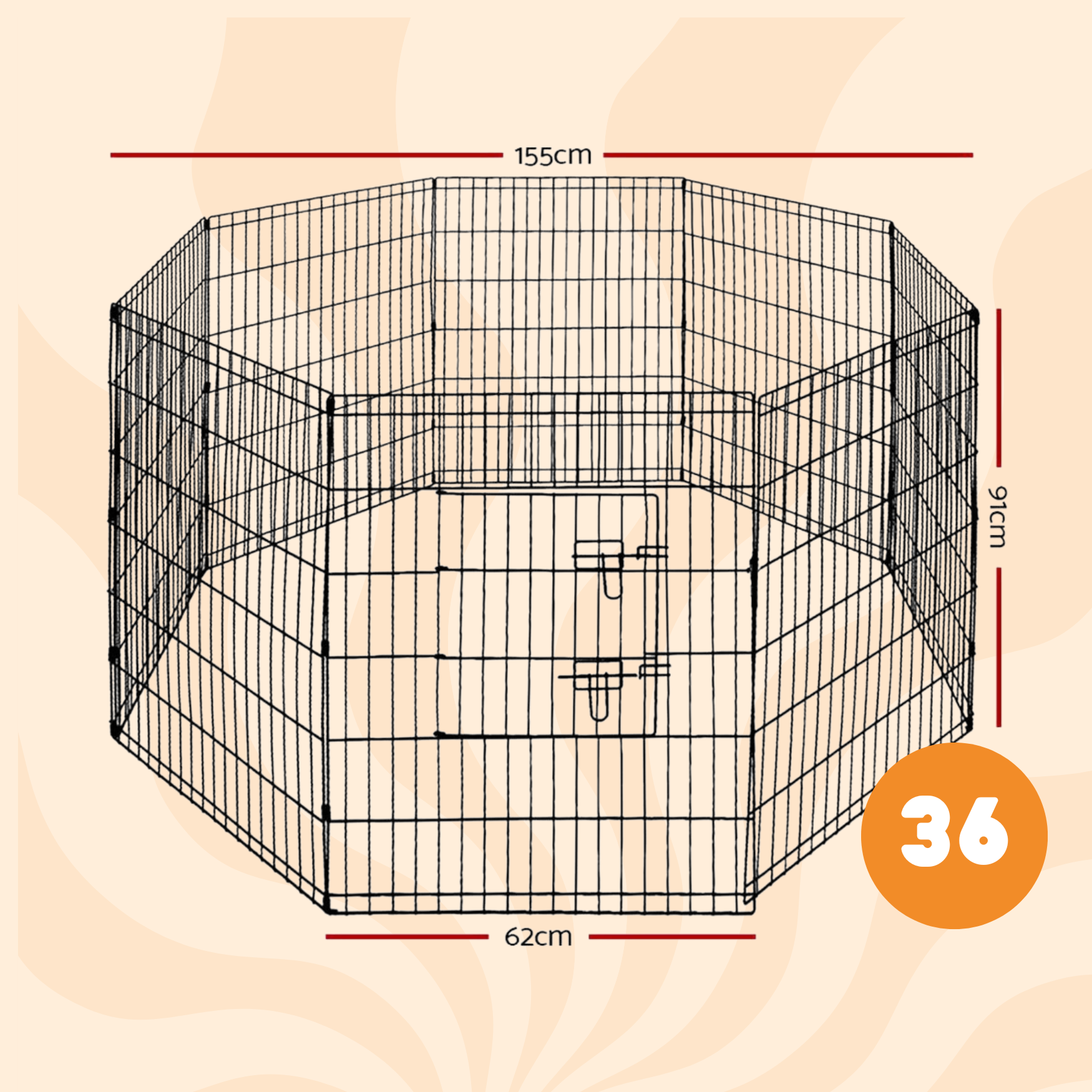 PupGuard™ 8 Panel Playpen