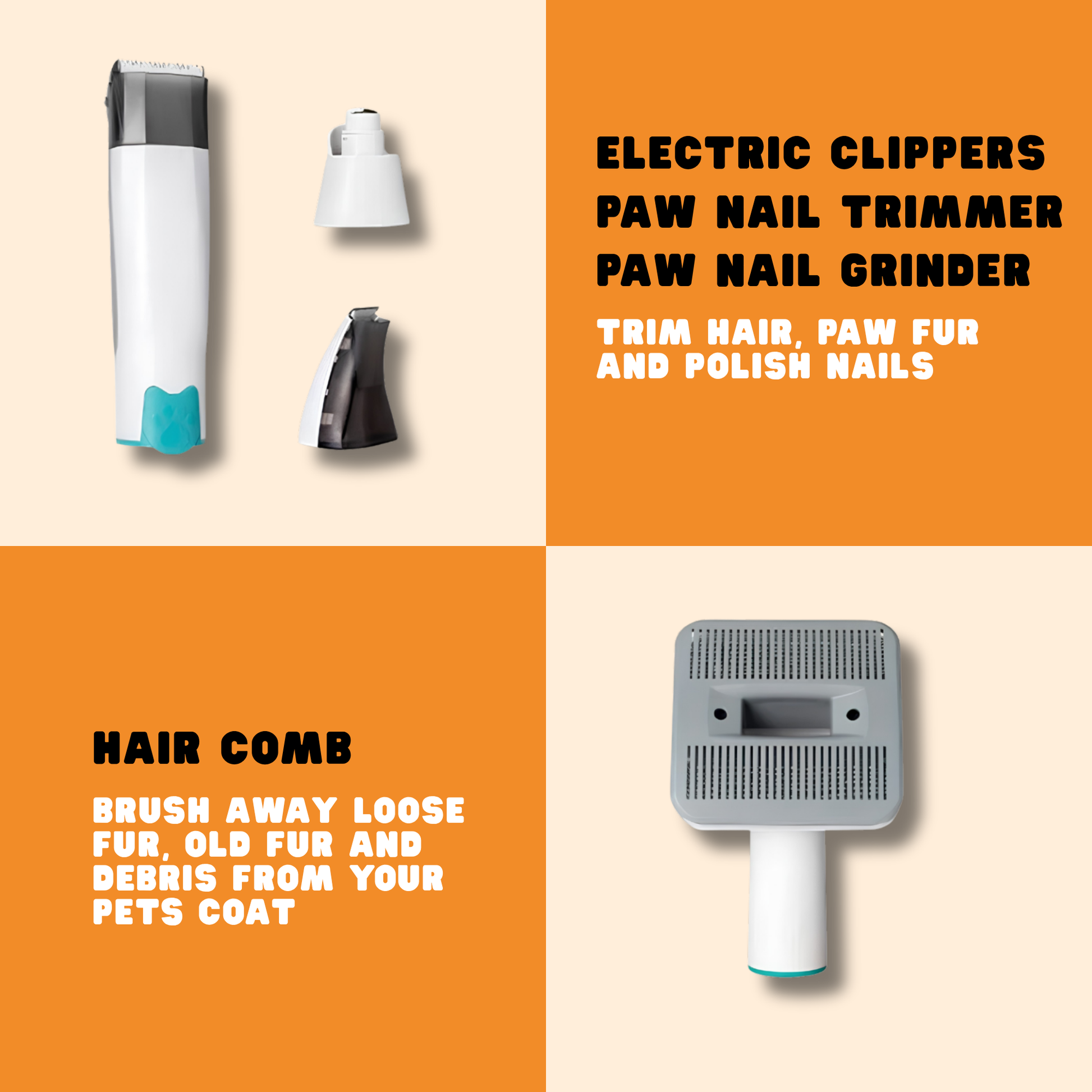 PupVac Pro™ 7-in-1 Grooming Kit